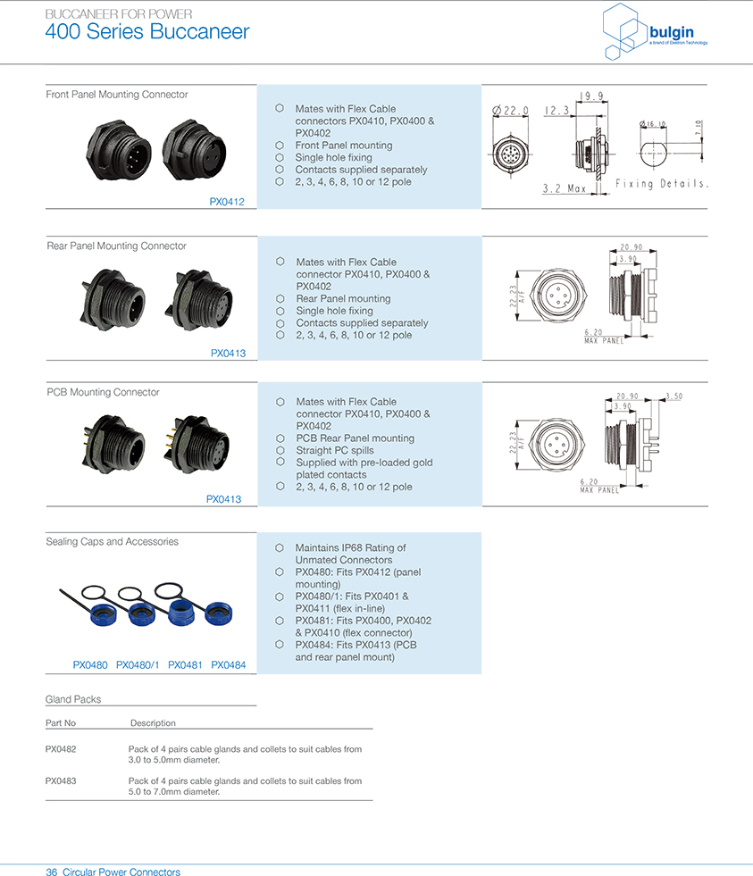 标准线缆连接器PX0400附件 标准线缆连接器PX0400附件