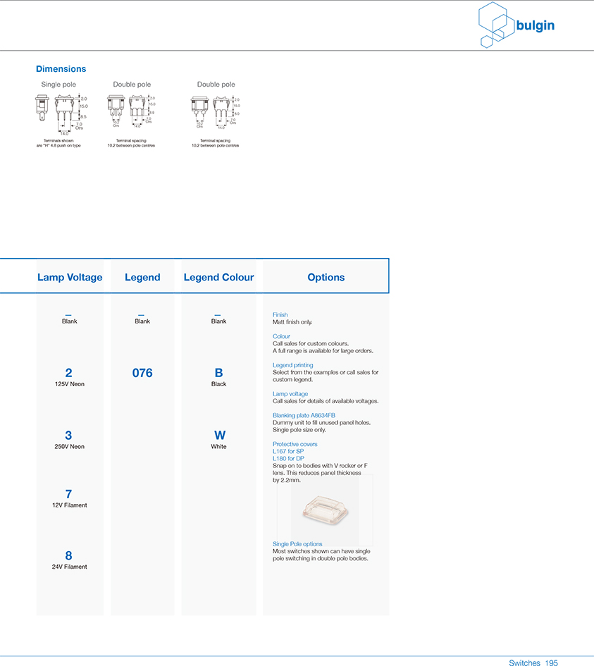 8670翘板开关系列功能 8670翘板开关系列功能
