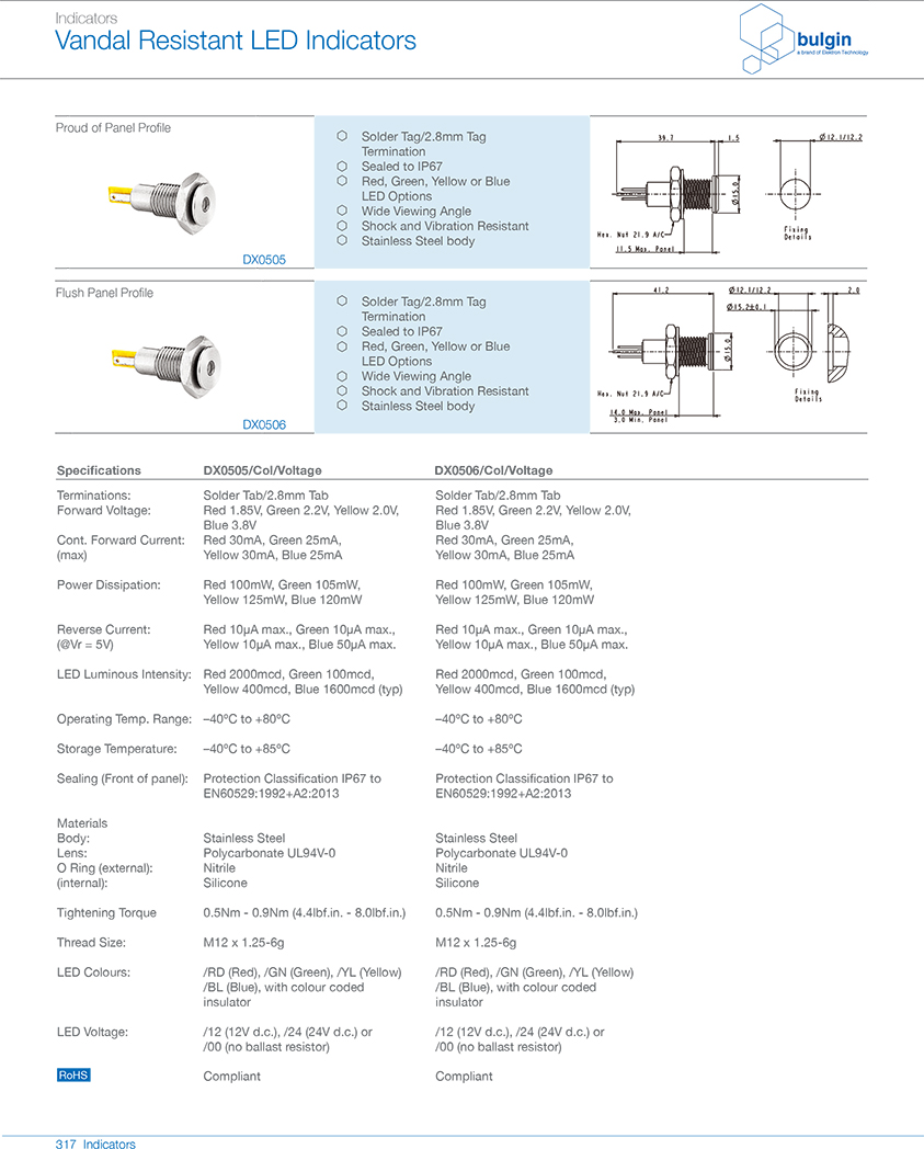 不锈钢防破坏LED指示灯 不锈钢防破坏LED指示灯
