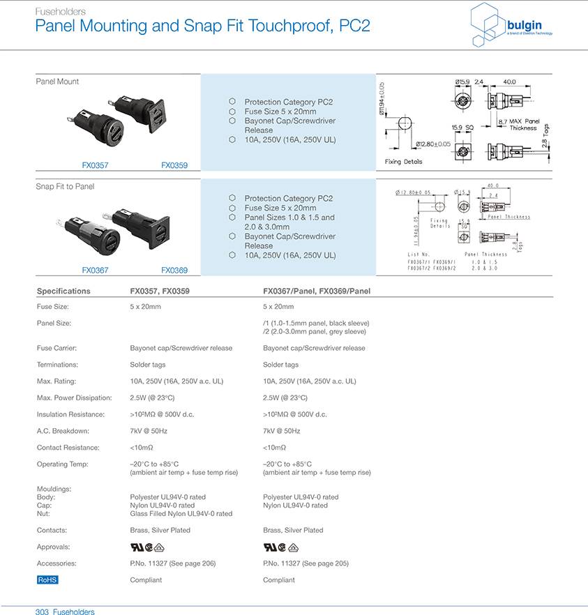FX0367防触摸保险丝座选型 FX0367防触摸保险丝座选型
