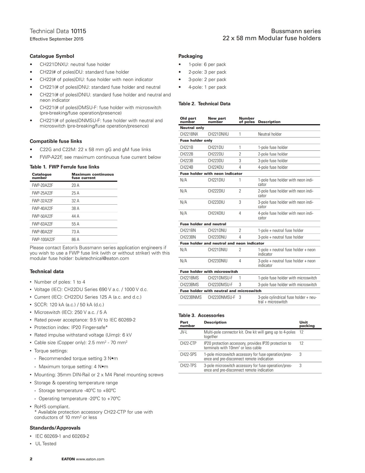 CH221DU系列熔断器座型号 CH221DU系列熔断器座型号